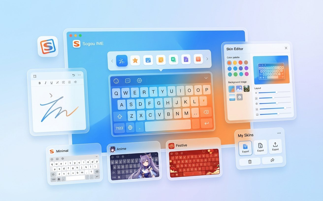 搜狗输入法简约风格键盘皮肤